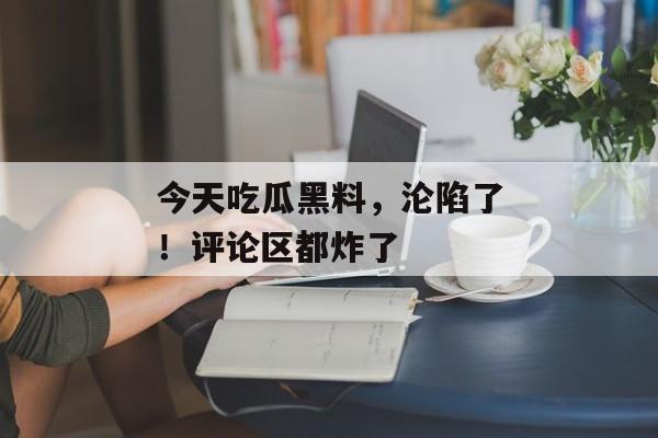今天吃瓜黑料，沦陷了！评论区都炸了